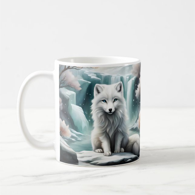 Arktisk räv kaffemugg (Vänster)
