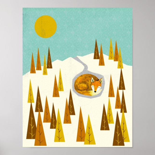 Arktisk räv poster (Framsidan)