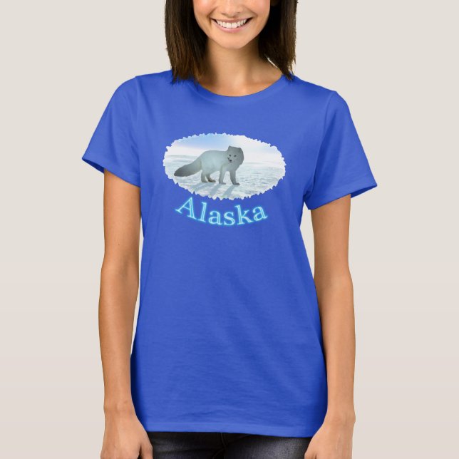 Arktisk räv tee shirt (Framsida)