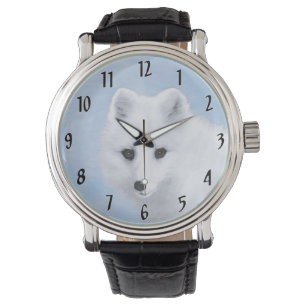 Arktisk rävmålning - Original Wildlife Art Armbandsur