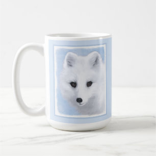 Arktisk rävmålning - Original Wildlife Art Kaffemugg