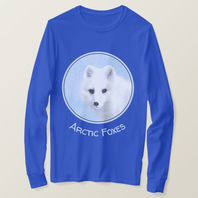 Arktisk rävmålning - Original Wildlife Art T Shirt (Design framsida)