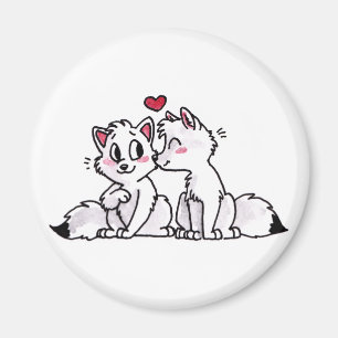Arktisk räx Kiss Magnet