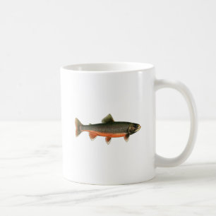 Arktisk rödingillustration för vintage - kaffemugg