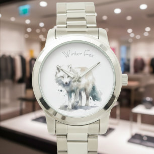 Arktisk skönhet: anpassningsbarna Winter Fox Armbandsur