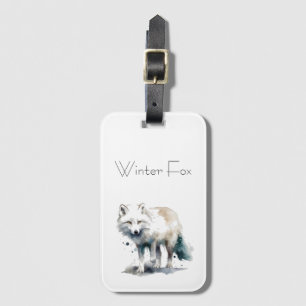 Arktisk skönhet: anpassningsbarna Winter Fox Bagagebricka