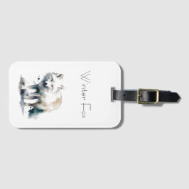 Arktisk skönhet: anpassningsbarna Winter Fox Bagagebricka