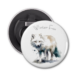 Arktisk skönhet: anpassningsbarna Winter Fox Flasköppnare