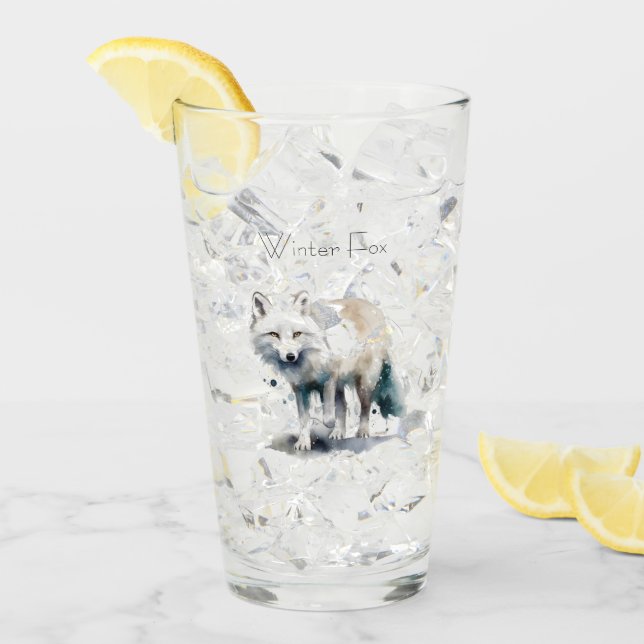 Arktisk skönhet: anpassningsbarna Winter Fox Glaskopp (Framsida Ice)