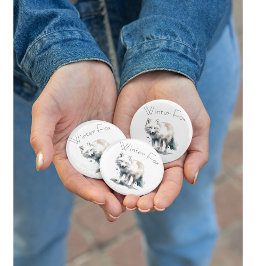 Arktisk skönhet: anpassningsbarna Winter Fox Knapp