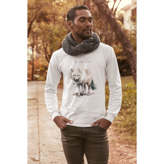 Arktisk skönhet: anpassningsbarna Winter Fox T Shirt (Skapare uppladdad)
