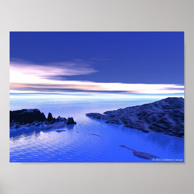 Arktisk soluppgång poster (Framsidan)