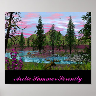 Arktisk sommarserenitet poster