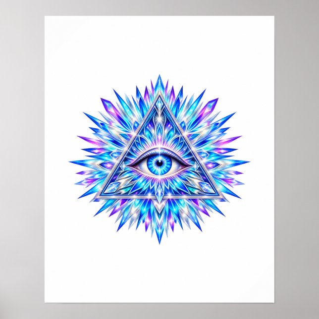 Arktisk triangulär ögonposter poster (Framsidan)