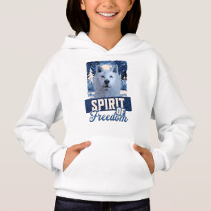 Arktisk Varg Andens Frihet Vilda Design T Shirt