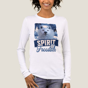Arktisk Varg Andens Frihet Vilda Design T Shirt