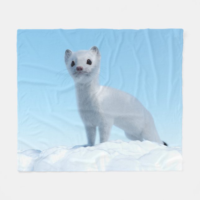 Arktisk Vessla Förtrollning Fleecefilt (Framsidan (Horisontell))
