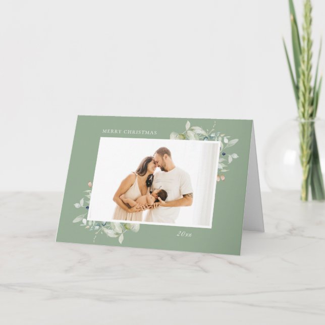 Arktisk vinter - botaniskt fotopassage för Ram 4 Helgkort (Framsida)