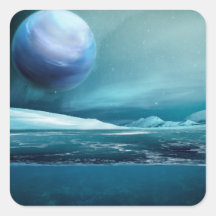 Arktisk vinternatt & glansiga klistermärkear för