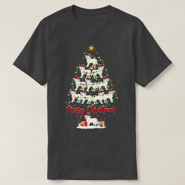 Arktisk Wolf Älskare Matching Santa ArktisWolf Chr T Shirt (Design framsida)