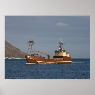 Arktiska Dam, Crab Boat in Dutch Harbor, AK Poster