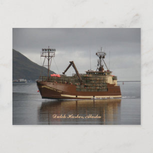 Arktiska Dam, Crab Boat in Dutch Harbor, Alaska Vykort