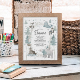 Arktiska djur Babyskor Sent nattdagstidningar