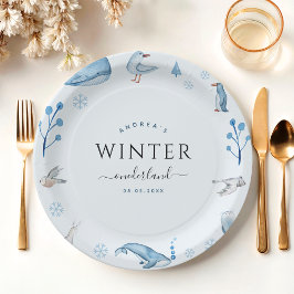 Arktiska djur Winter Onederland Tallrikar