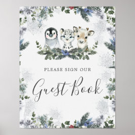 Arktiska djurets första födelsedag, gäst Bok Poster