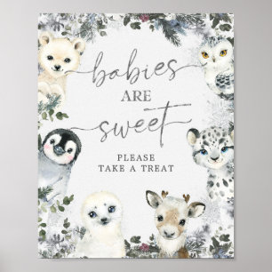 Arktiska djurvintern Onederland Spädbarn är Sweet Poster