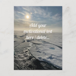 Arktiska havets landskap, fotografi, Anpassningsba Vykort