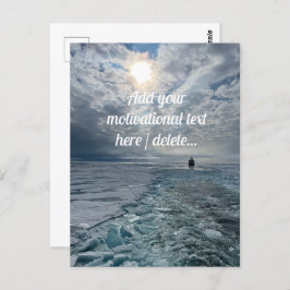 Arktiska havets landskap, fotografi, Anpassningsba Vykort