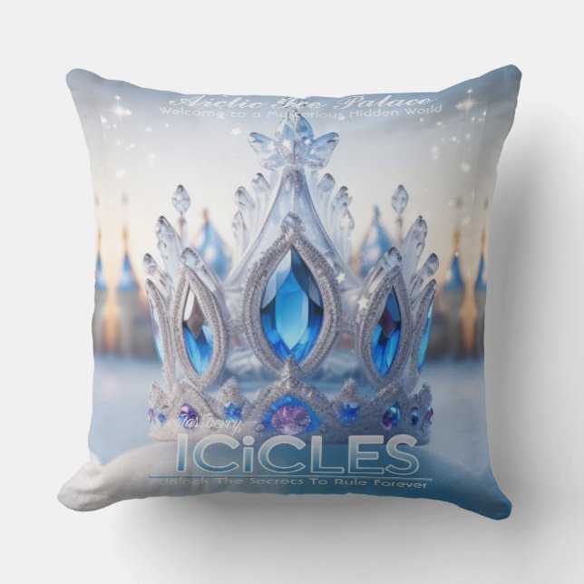 Arktiska ispalatset/cicles/Dekorativ kudde (Framsida)