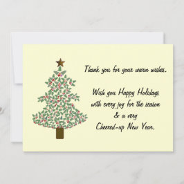 Arktiska Julgran Tack Kort