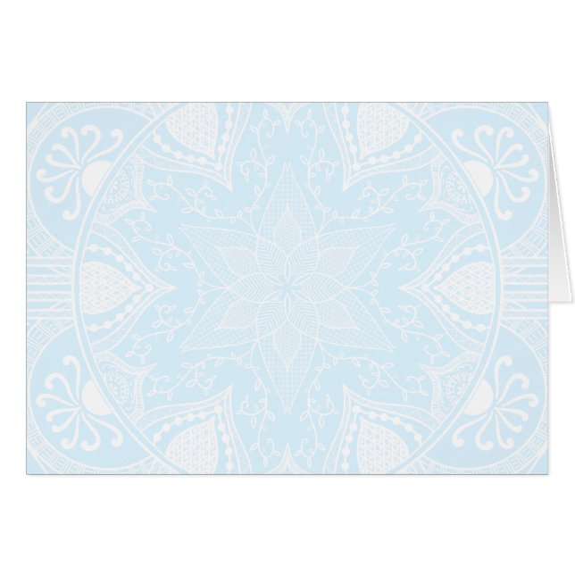 Arktiska Mandala Hälsningskort (Framsidan Horizontal)