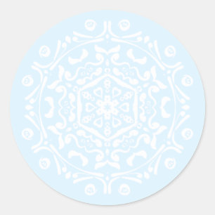 Arktiska Mandala Runt Klistermärke