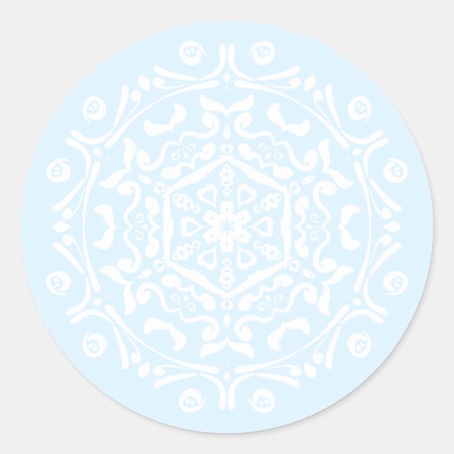 Arktiska Mandala Runt Klistermärke (Framsida)