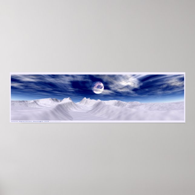 Arktiska Måne Poster (Framsidan)
