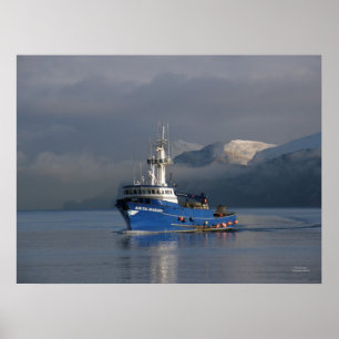 Arktiska mariner, Crab Boat i nederländska Harbour Poster