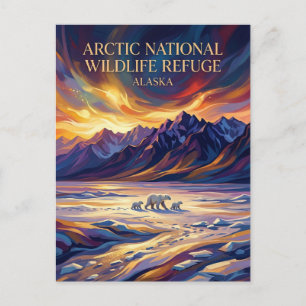 Arktiska National Wildlife Refuge USA Vykort