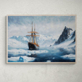 Arktiska Odyssey: Navigera i iset Vatten Poster