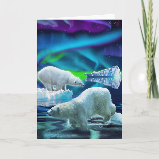 Arktiska polarbjörnar & kort för (Framsida)