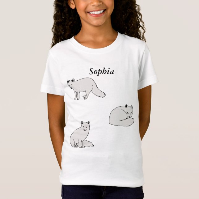 Arktiska Rävar T Shirt (Framsida)