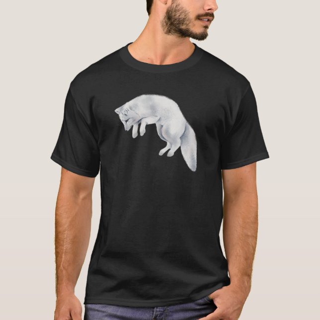 Arktiska rävvvön Teckning T Shirt (Framsida)
