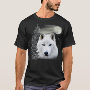 Arktiska snö varg t-shirt