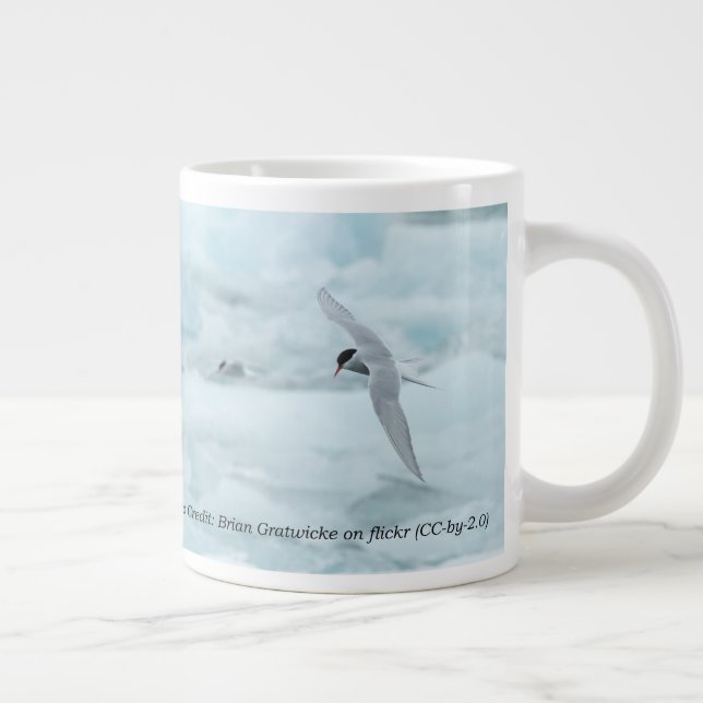 Arktiska Terns 20 oz. Mugg by RoseWrites Jumbo Mugg (Höger)