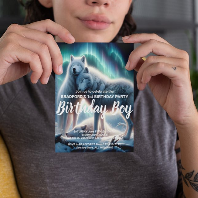 Arktiska Vårdarnas Födelsedagsinbjudan Vykort (Skapare uppladdad)