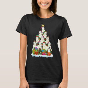 Arktiska Vargen Julafton Helgdag Arktiska Julgran T Shirt