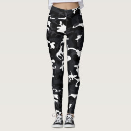 Arktiska vita högdagrar Camo Leggings