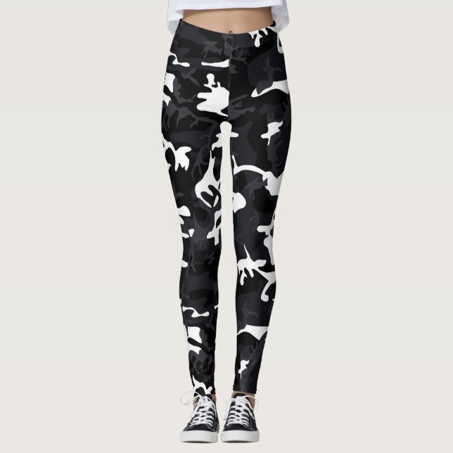 Arktiska vita högdagrar Camo Leggings (Framsida)